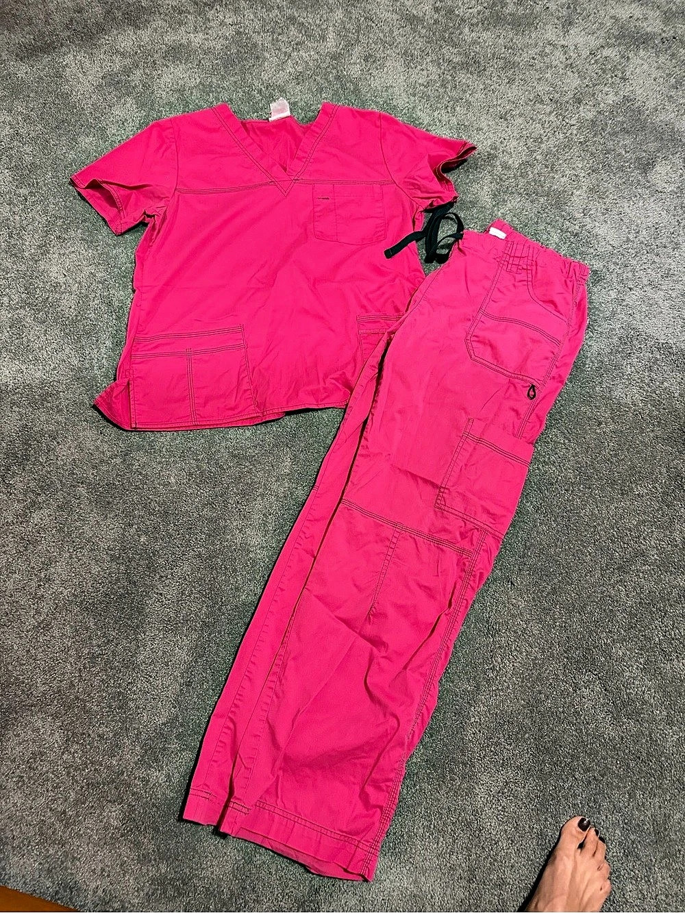 Dickies Cargo Scub Set in Pink